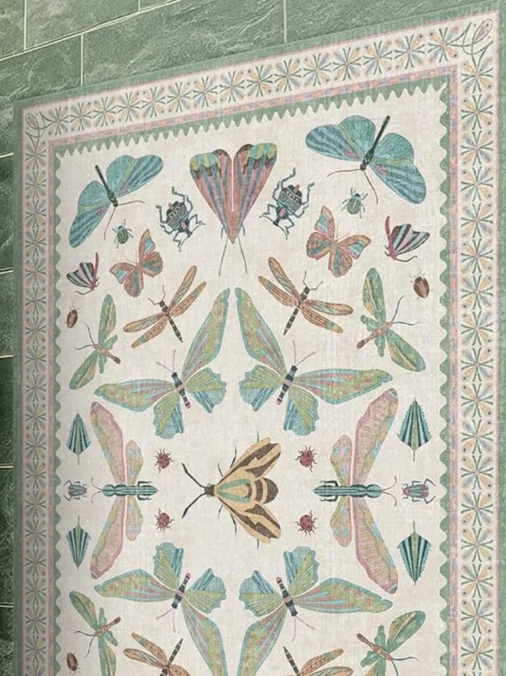 🆕 ANTHRO STYLE Rug Butterfly Moth Apothecary Soft Machine Washable Door Bathroom